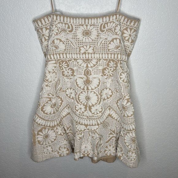 NWT Veronica Beard Agata Dress Strapless Mini in Light Pebble Sz 12 - Picture 7 of 16